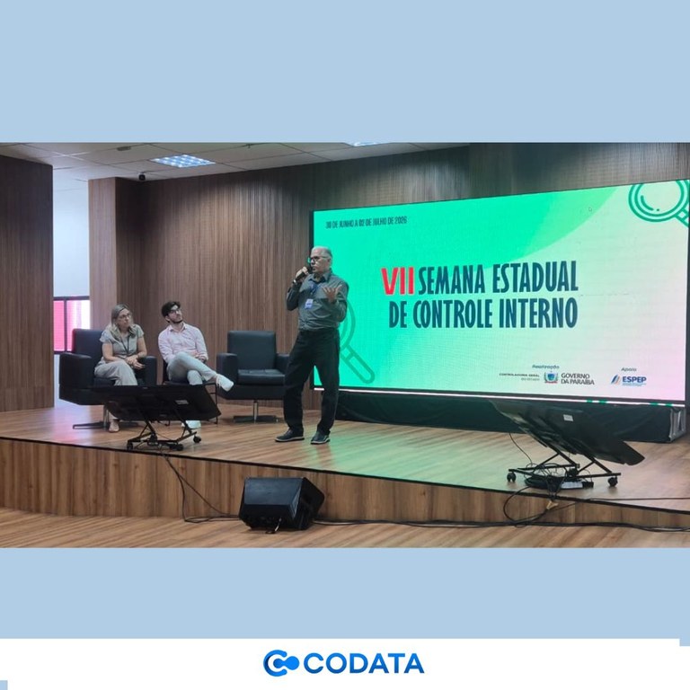 CODATA apresenta plataformas TransferePB e PBObras durante a VII Semana Estadual de Controle Interno