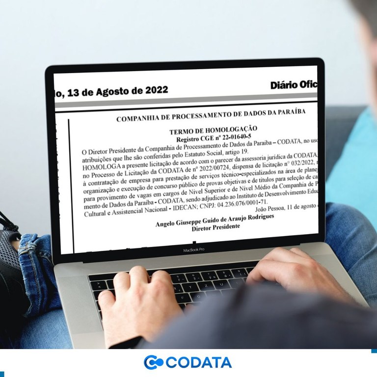 CODATA homologa licitação para realização de novo concurso público