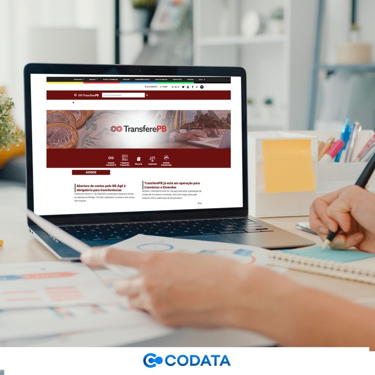 Desenvolvido pela CODATA: Governo da Paraíba coloca em operação o TransferePB, sistema que centraliza e moderniza a gestão de convênios e transferências