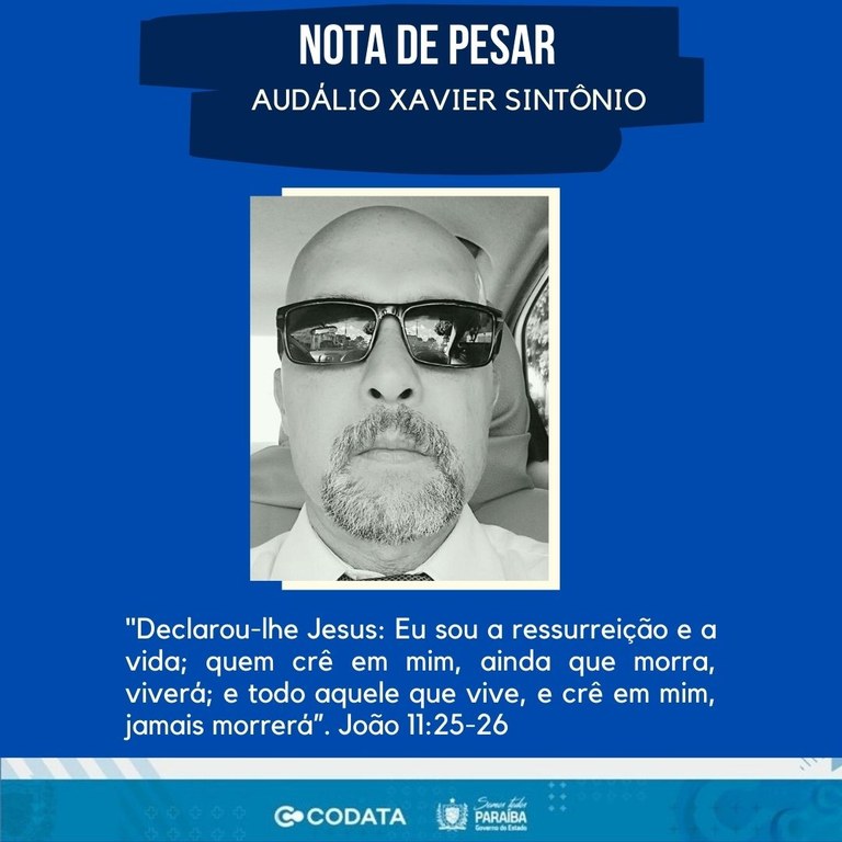 Nota de Pesar - Audálio Xavier Sintônio